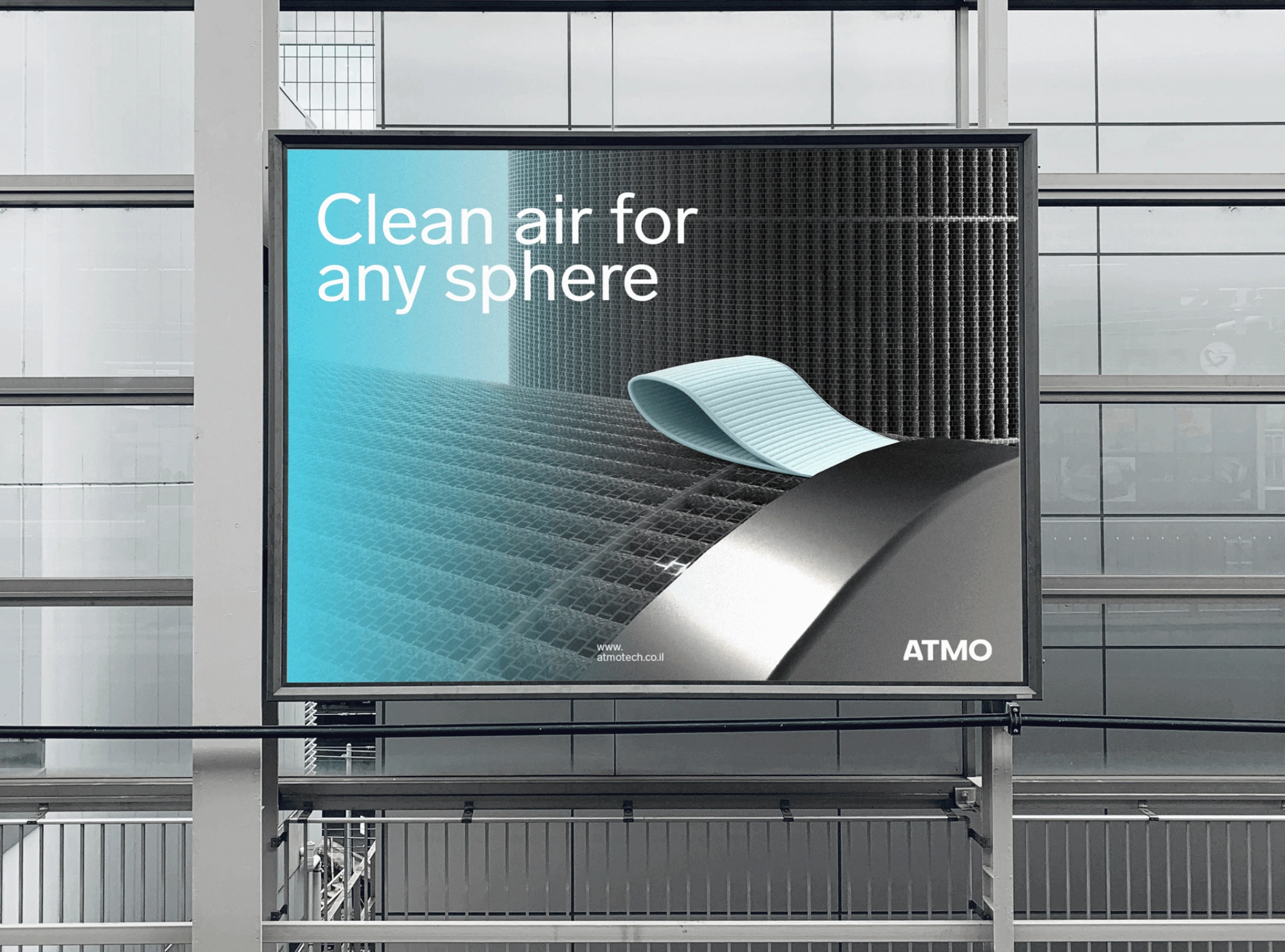 Atmo company billboard.