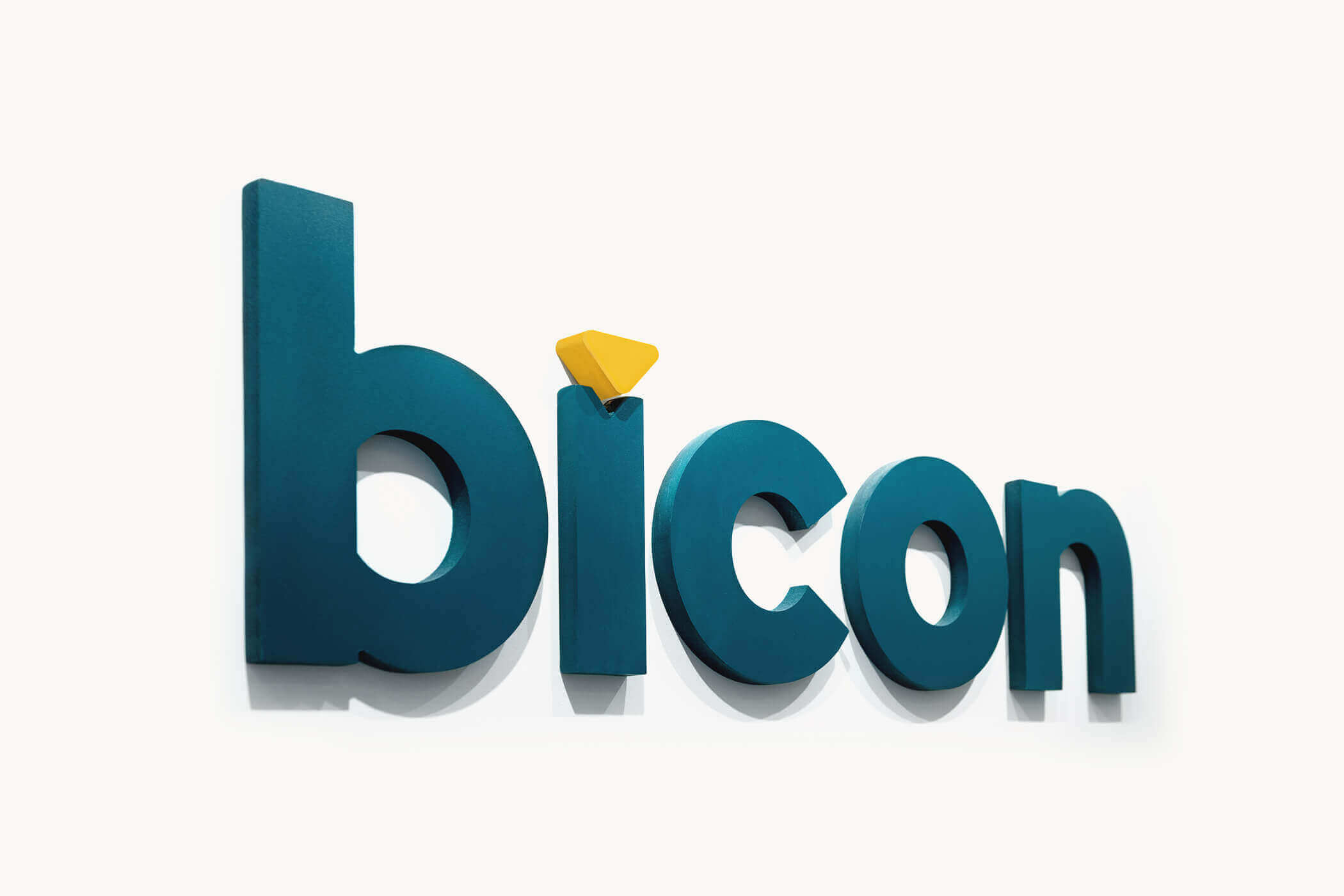 Bicon's logo, signage