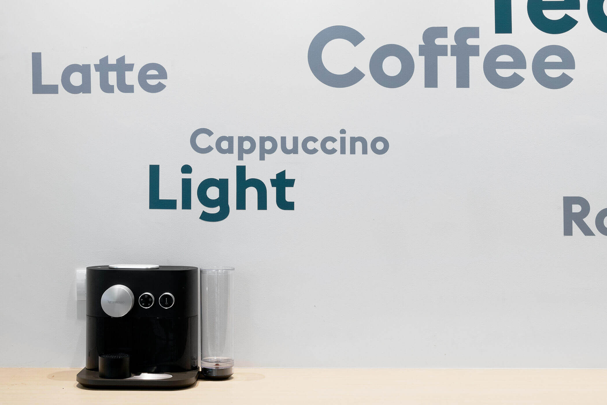 Coffee corner in Bicon's offices.