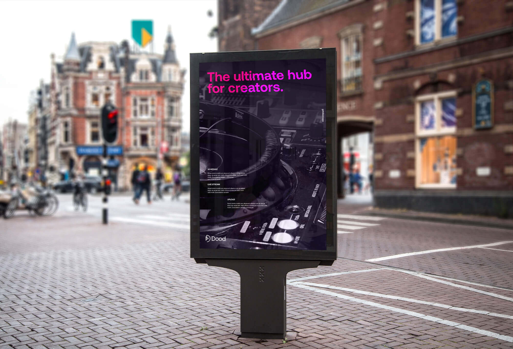 Dood company billboard.