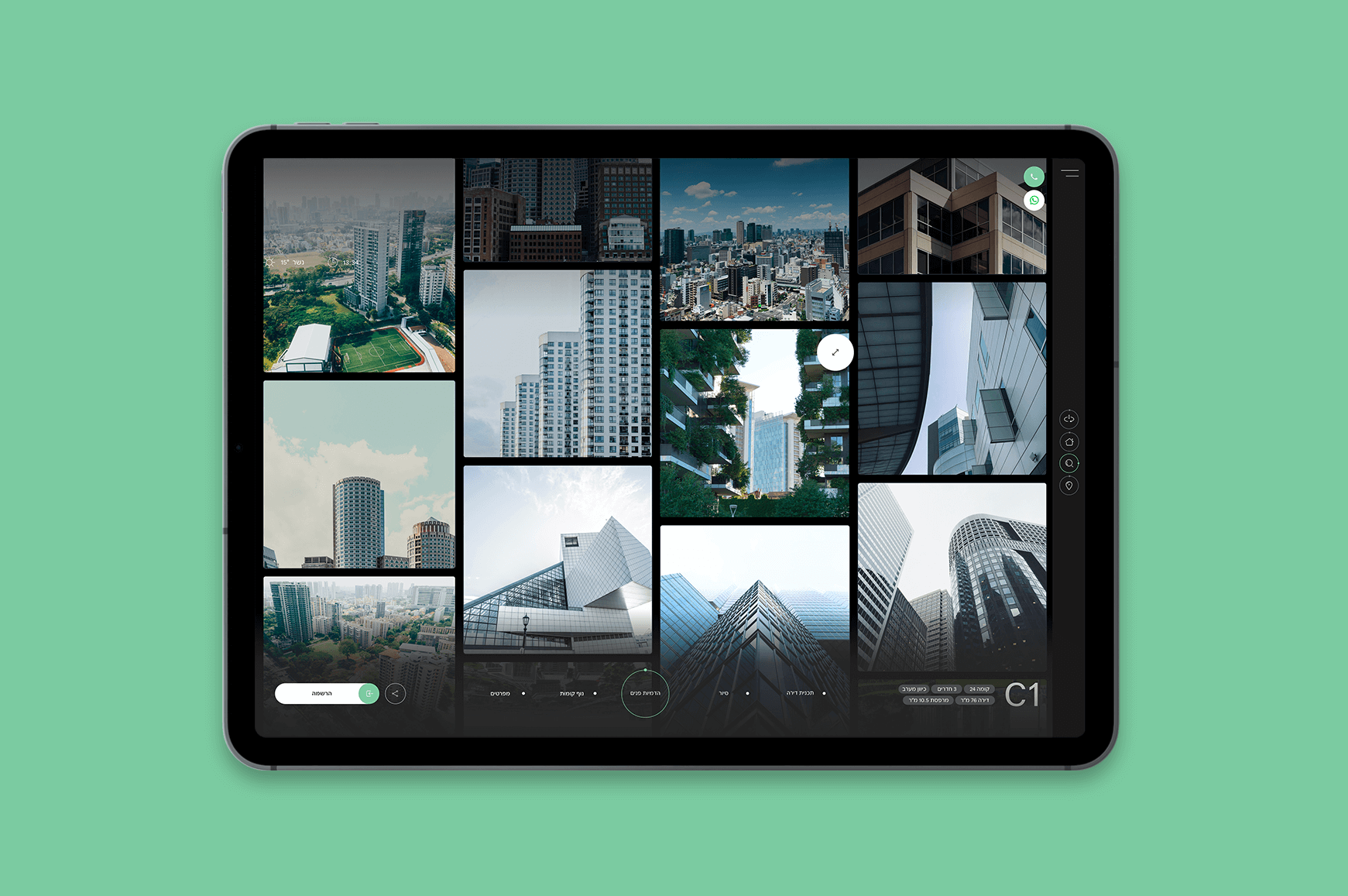 The Oleo app on mobile phone screens.