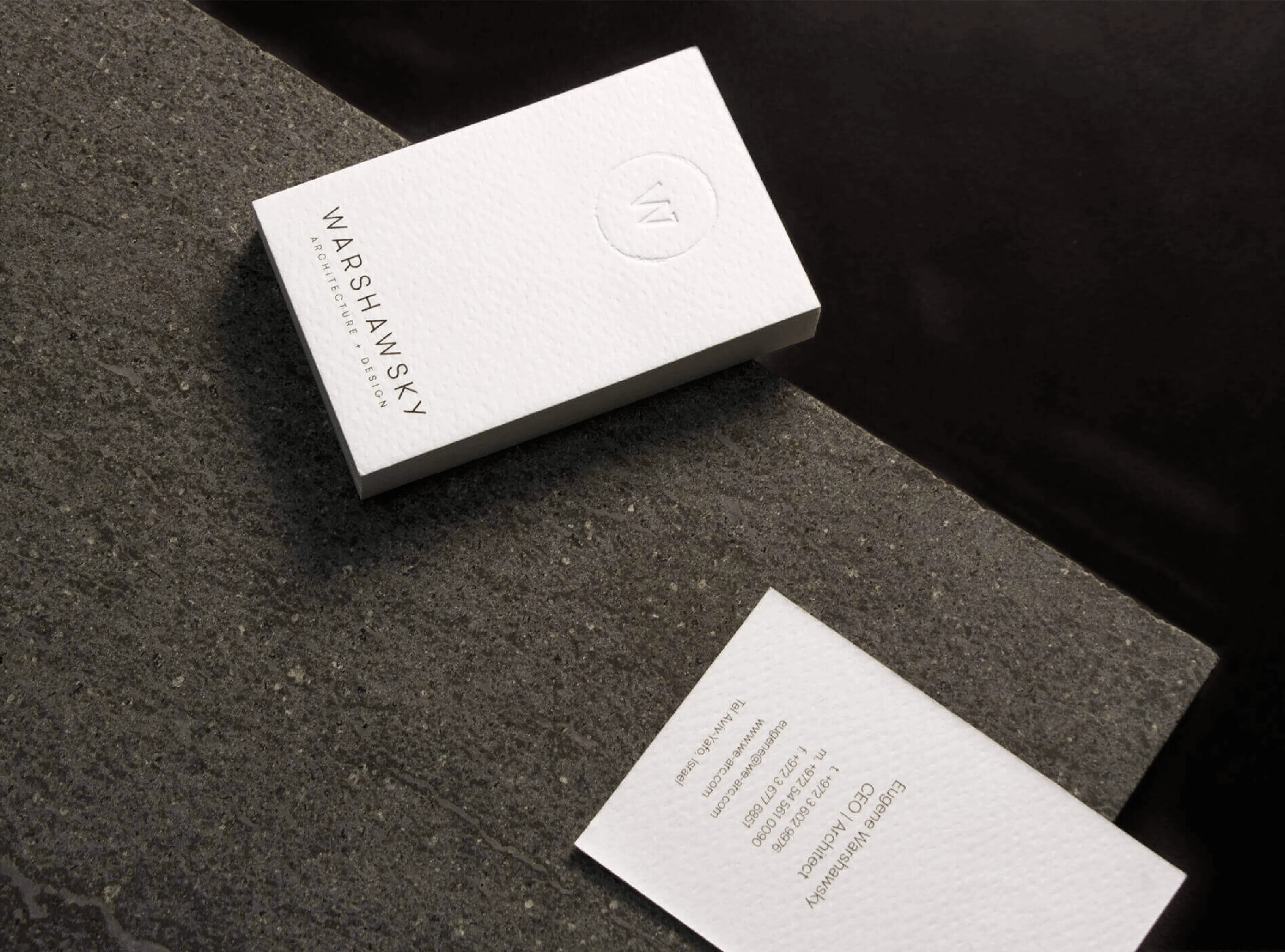 Warshawsky business cards.